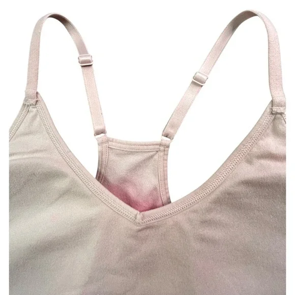Pink Active Seamless Lightly Padded Lined Bralette Womens Size M Pink Gradient - Picture 9 of 11
